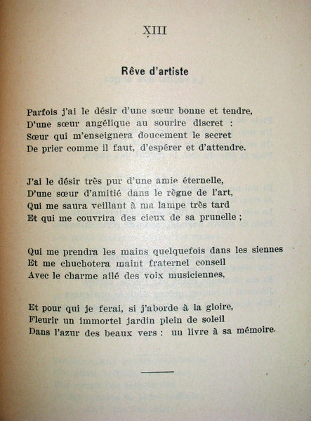 1900 Rare French book ~ Emile NELLIGAN Soirées du Château de Ramezay FIRST EDITION