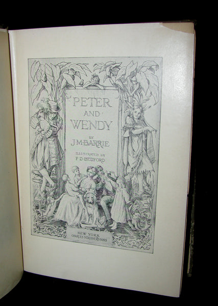 1911 Rare Book  - Peter Pan First Edition - Peter and Wendy by James Matthew Barrie