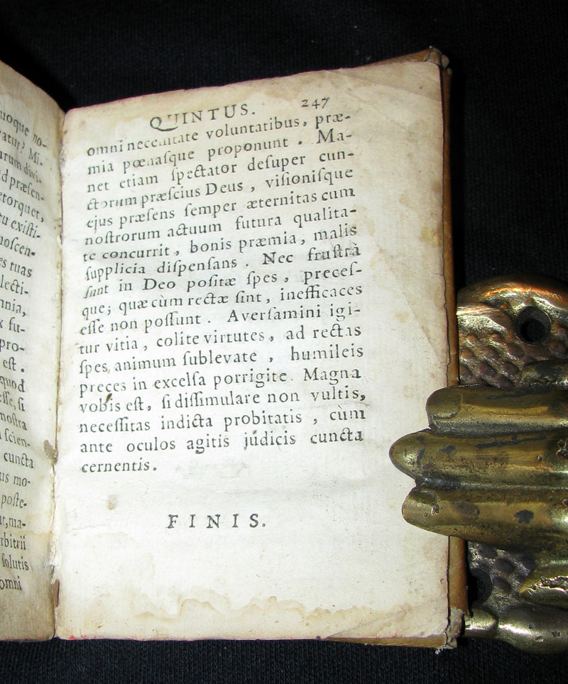 1694 Rare Latin Vellum Book -  The Consolation of Philosophy by Boethius
