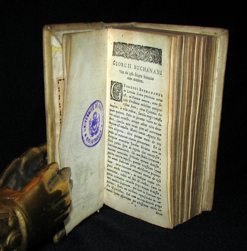 1687 Rare Book - GEORGII BUCHANANI SCOTI POEMATA   Scottish Poems by Buchanan