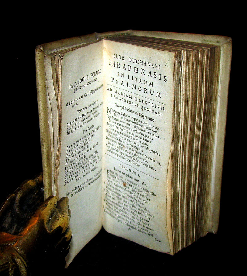 1687 Rare Book - GEORGII BUCHANANI SCOTI POEMATA   Scottish Poems by Buchanan