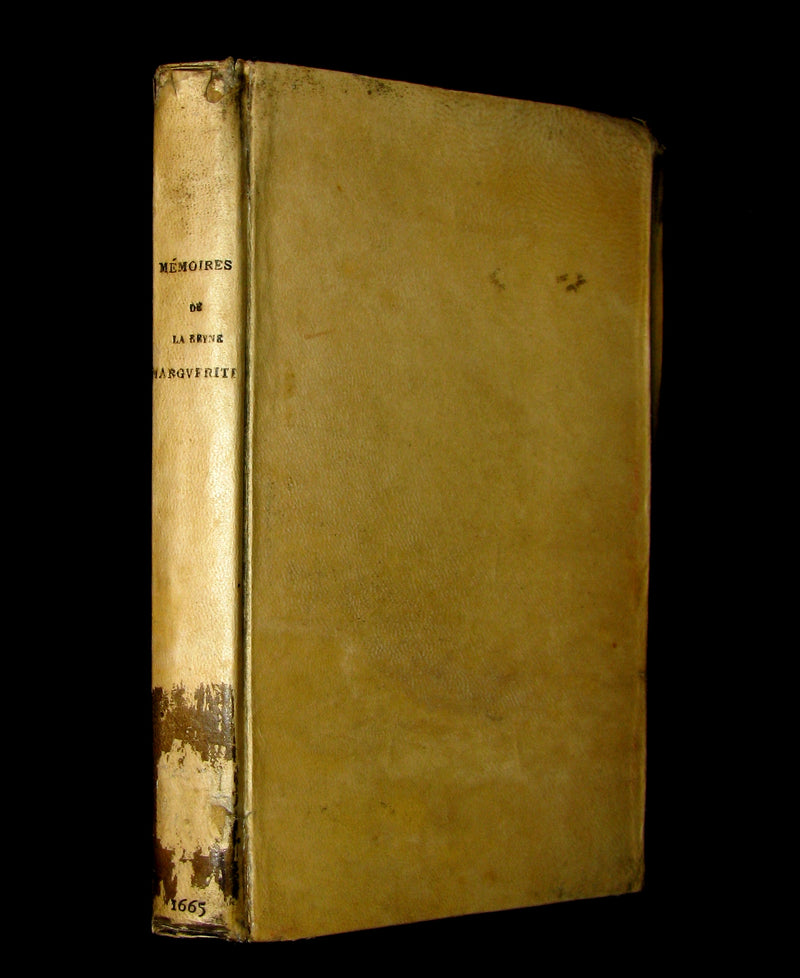 1665 Rare French Vellum Book - Memories of la Reine Margot (Queen Margot)