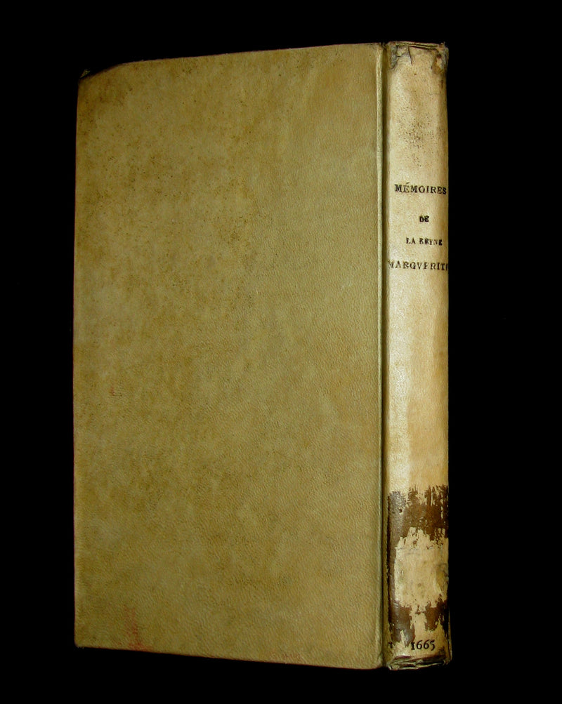 1665 Rare French Vellum Book - Memories of la Reine Margot (Queen Margot)