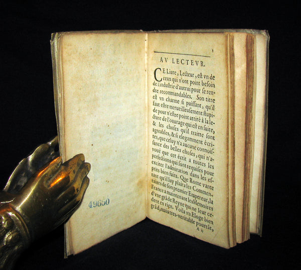 1665 Rare French Vellum Book - Memories of la Reine Margot (Queen Margot)