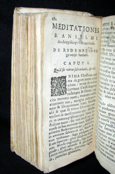1670 Rare Book - Meditationes by Saint Augustine of Hippo, Anselm & Bernard of Clairvaux