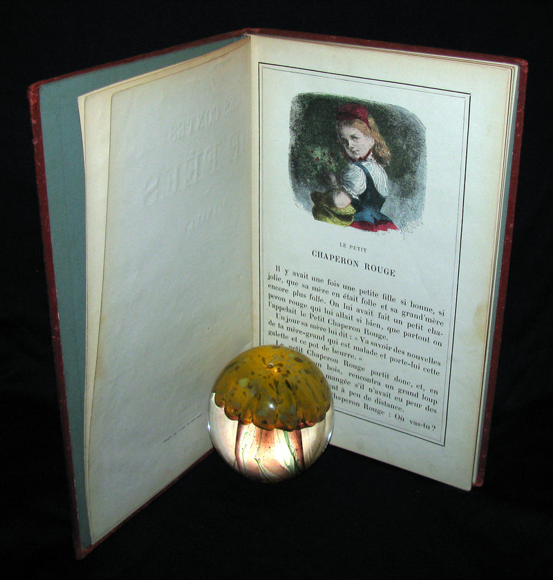 1890 Scarce COLOR illustrated French Book ~ Les Contes des Fées by Perrault - Fairy Tales