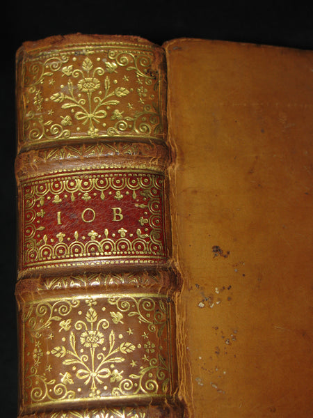1688 Rare Latin French Book Bible - JOB par  Isaac-Louis Le Maistre de Sacy