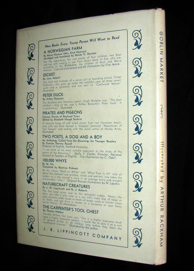 1933 1st American Edition - Goblin Market by Christina Rossetti illustrated by Arthur Rackham