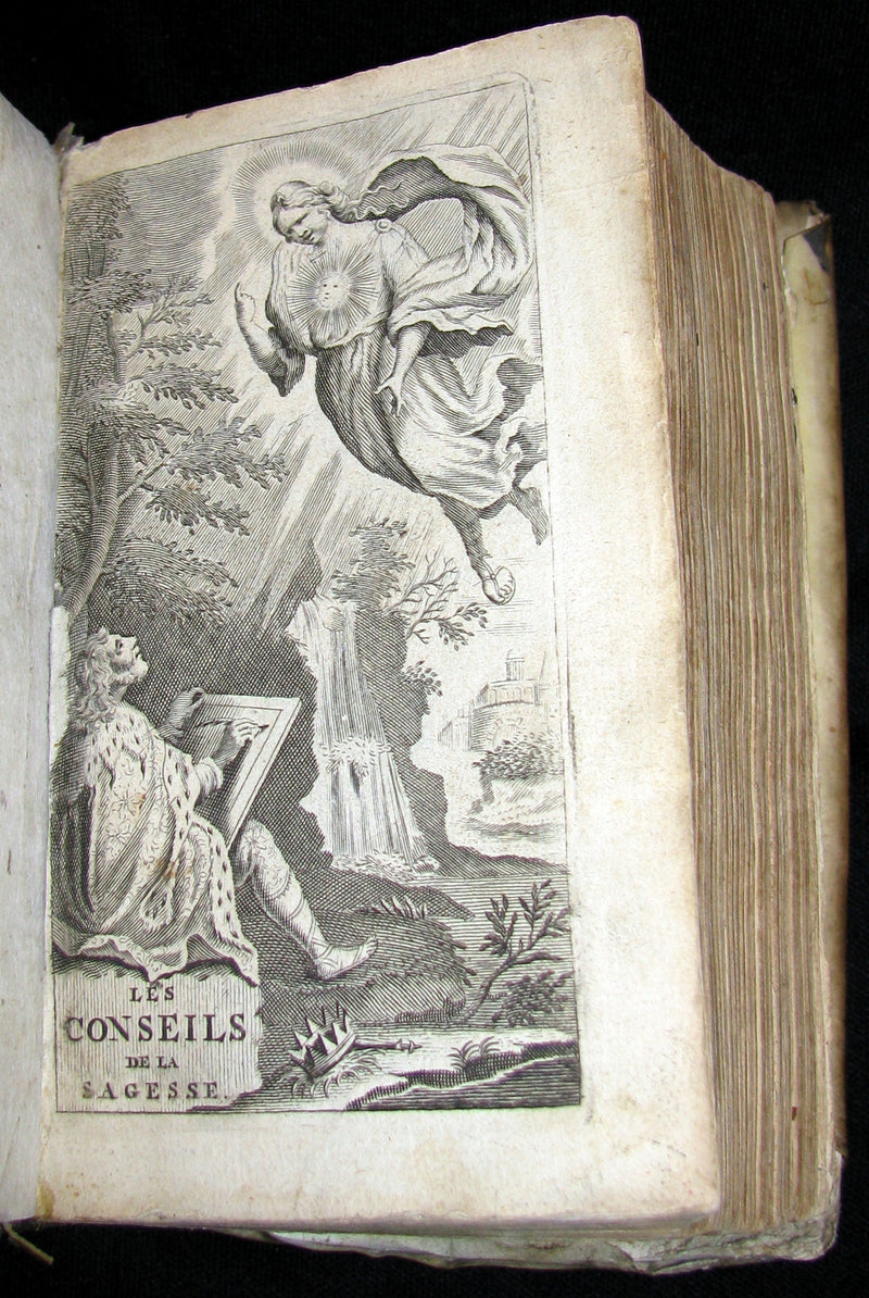1684 Rare French Vellum Book - Wisdom Tips Or Solomon's Maxims - CONSEILS de la SAGESSE