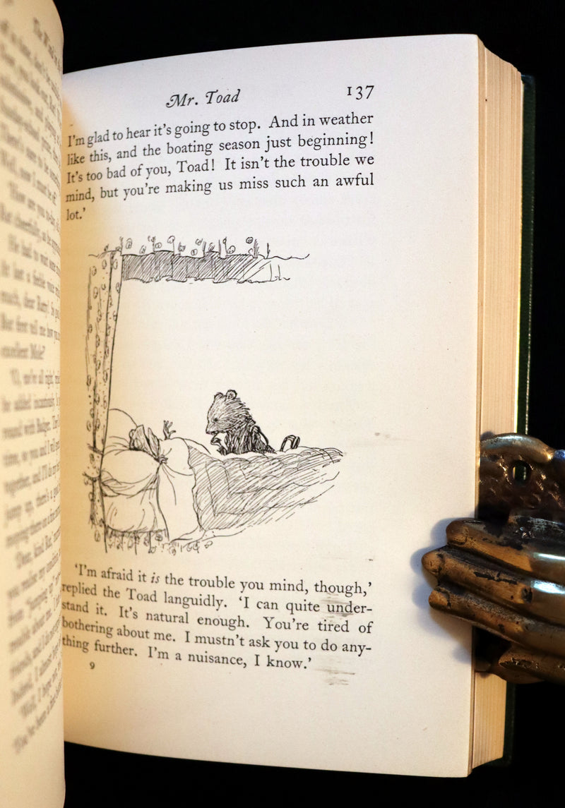 1931 1stED Illustrated by Shepard & bound by ASPREY- THE WIND IN THE WILLOWS.