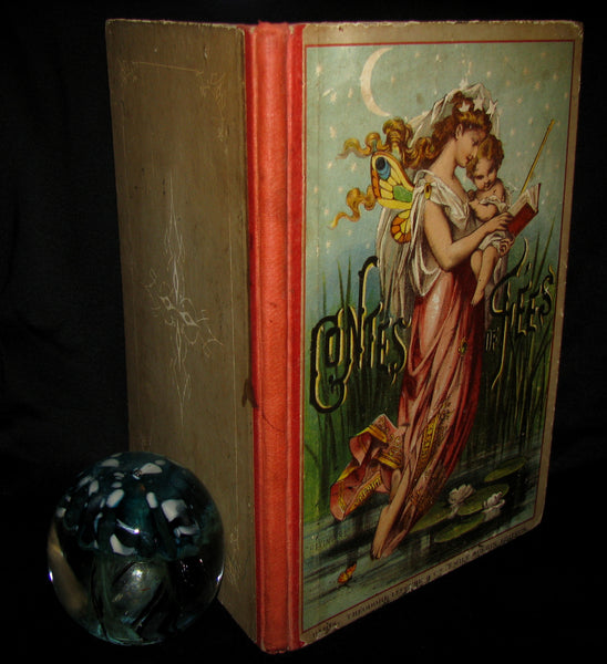 1890 Rare color illustrated French Book ~ Contes de Fees Fairy Tales Perrault