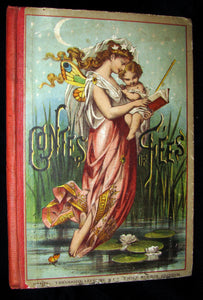 1890 Rare color illustrated French Book ~ Contes de Fees Fairy Tales Perrault