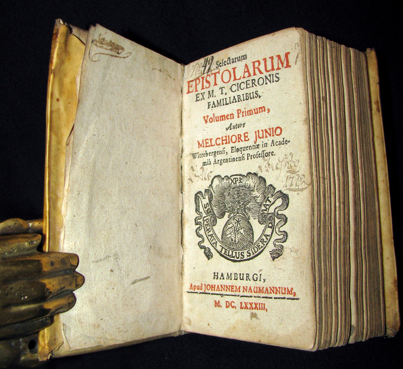 1683 Rare Latin vellum Book - Selection of the Letters of Cicero to his friends -  Selectarum epistolarum
