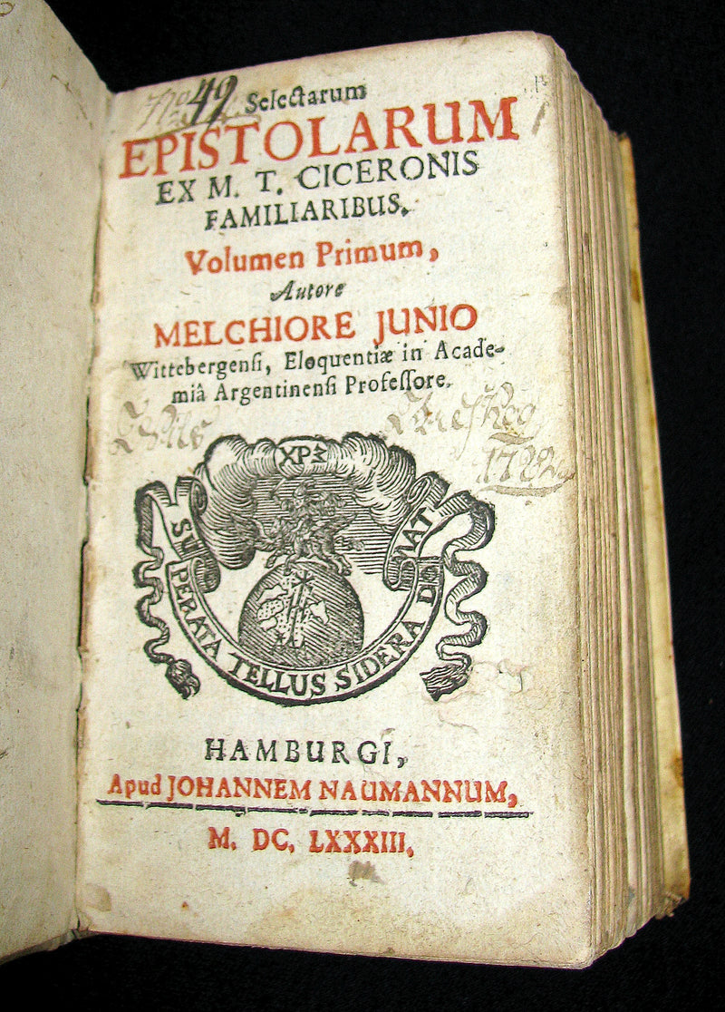 1683 Rare Latin vellum Book - Selection of the Letters of Cicero to his friends -  Selectarum epistolarum