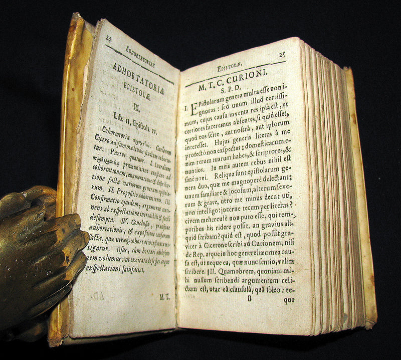 1683 Rare Latin vellum Book - Selection of the Letters of Cicero to his friends -  Selectarum epistolarum
