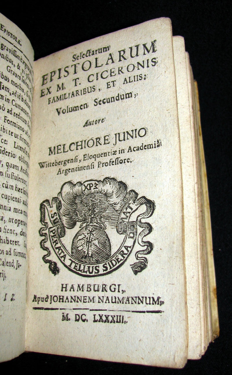 1683 Rare Latin vellum Book - Selection of the Letters of Cicero to his friends -  Selectarum epistolarum