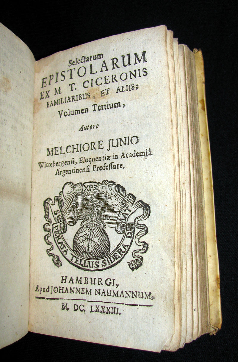 1683 Rare Latin vellum Book - Selection of the Letters of Cicero to his friends -  Selectarum epistolarum