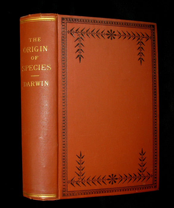 1895 Rare Book - CHARLES DARWIN The ORIGIN OF SPECIES - Natural Selection. (2 Volumes in 1).