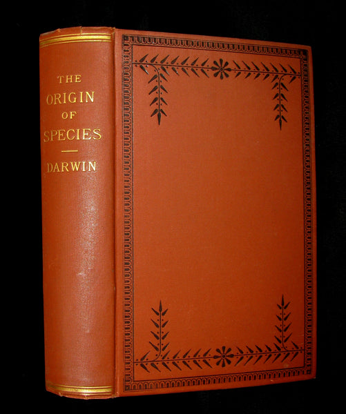 1895 Rare Book - CHARLES DARWIN The ORIGIN OF SPECIES - Natural Selection. (2 Volumes in 1).
