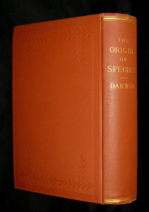 1895 Rare Book - CHARLES DARWIN The ORIGIN OF SPECIES - Natural Selection. (2 Volumes in 1).