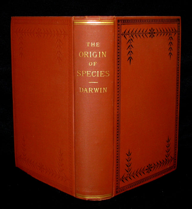 1895 Rare Book - CHARLES DARWIN The ORIGIN OF SPECIES - Natural Selection. (2 Volumes in 1).