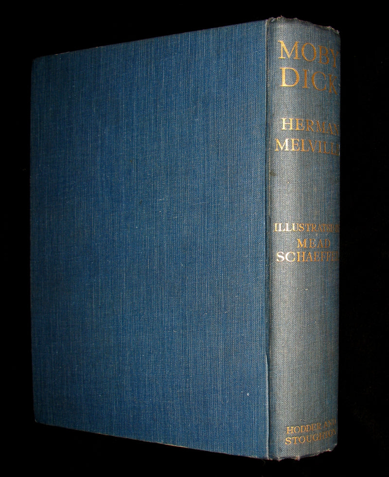 1930 Scarce Book - Moby Dick or The White Whale by Herman Melville, illustrated by Mead Schaeffer