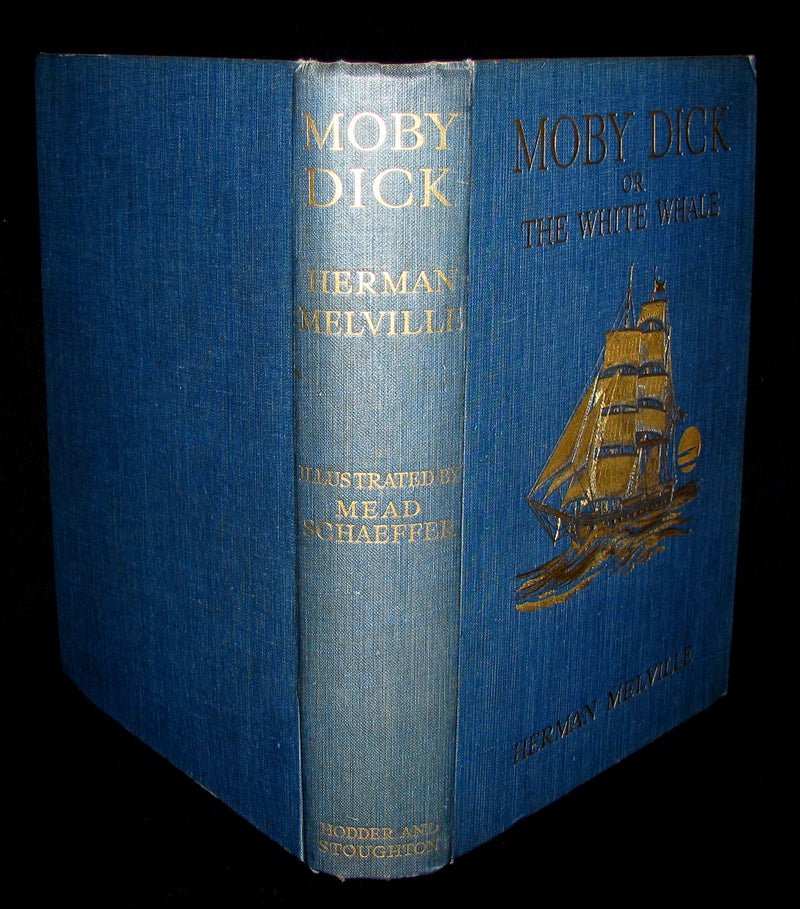 1930 Scarce Book - Moby Dick or The White Whale by Herman Melville, illustrated by Mead Schaeffer
