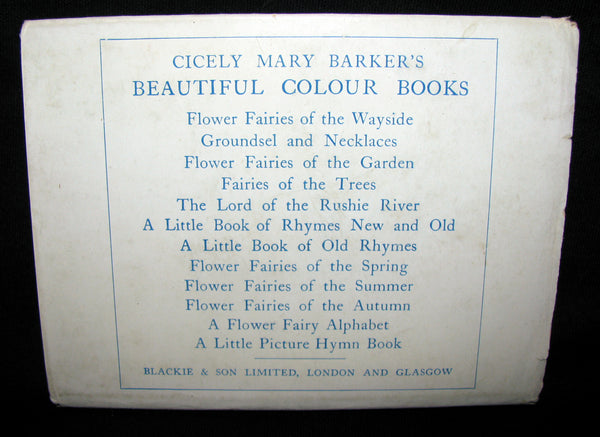 1930's Book - Cicely Mary Barker - FLOWER FAIRIES OF THE WAYSIDE