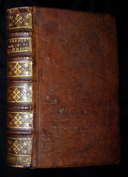 1688 Rare French Book - Bible - Abregé de Saint Jean Chrysostome sur l'Ancien Testament.