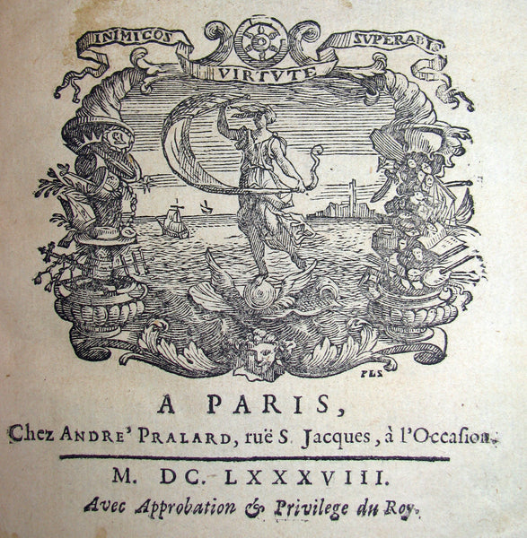 1688 Rare French Book - Bible - Abregé de Saint Jean Chrysostome sur l'Ancien Testament.