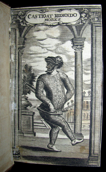 1694 Rare 1stED French Book - ARLIQUINIANA ou  Conversations d'Arlequin by COTOLENDI