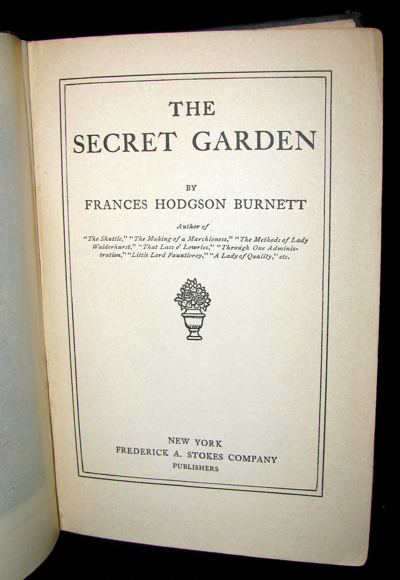 1911 Rare First Edition Book - The Secret Garden by Frances Hodgson Burnett.