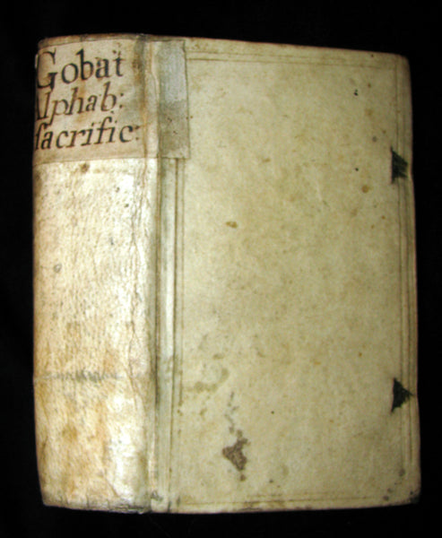 1660 Scarce Latin Vellum Book - Alphabetum SACRIFICANTIUM by Jesuit Georges Gobat