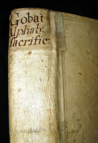1660 Scarce Latin Vellum Book - Alphabetum SACRIFICANTIUM by Jesuit Georges Gobat