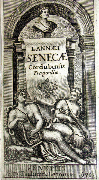 1680 Rare Latin Vellum Book - SENECA - L. Annæi Senecæ Cordubensis tragœdiæ