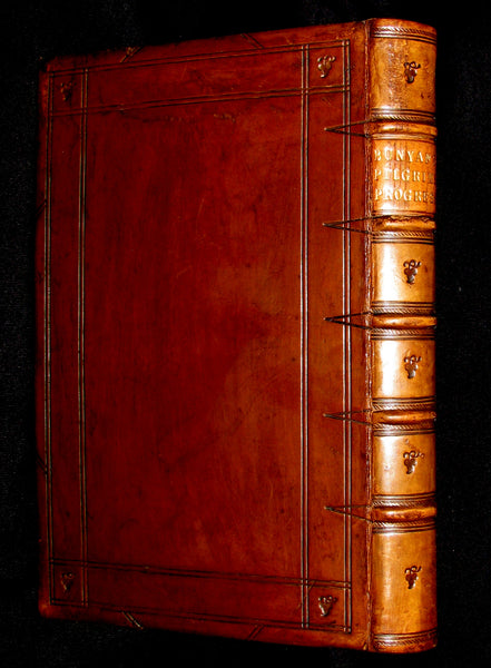 1849 Rare Victorian Book - The Pilgrim's Progress by John Bunyan. Hayday Binding.