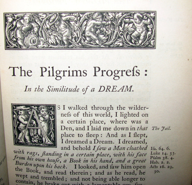 1849 Rare Victorian Book - The Pilgrim's Progress by John Bunyan. Hayday Binding.