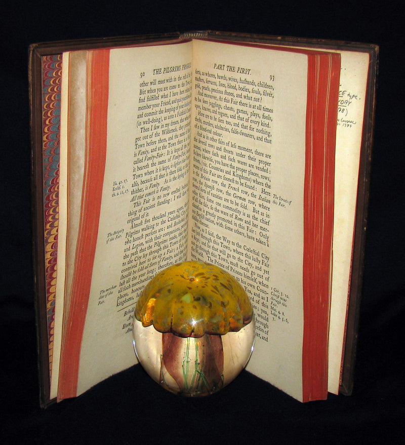 1849 Rare Victorian Book - The Pilgrim's Progress by John Bunyan. Hayday Binding.