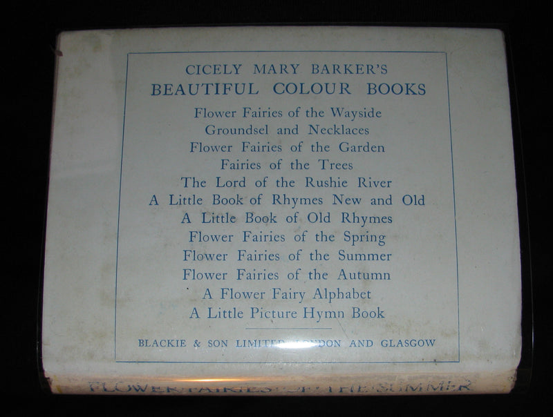 1930's Book - Cicely Mary Barker - FLOWER FAIRIES OF THE SUMMER