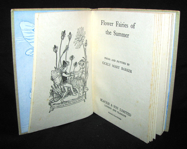 1930's Book - Cicely Mary Barker - FLOWER FAIRIES OF THE SUMMER