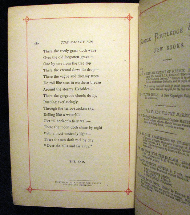 1875 Rare Book - Poems by Edgar Allan POE (The Raven, Lenore, Ulalume, ...)