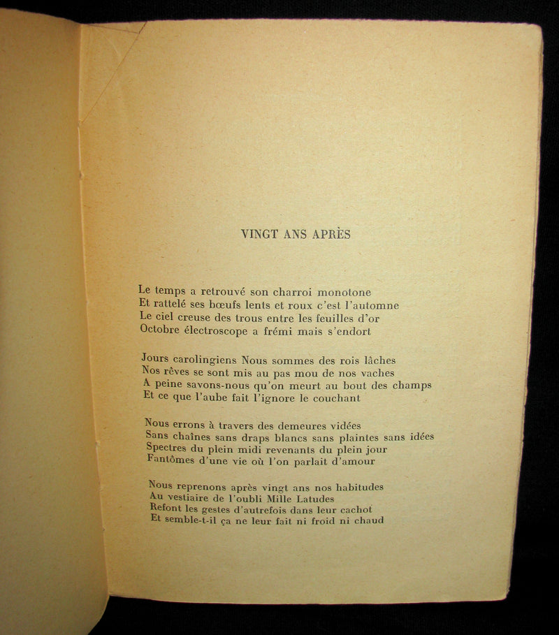 1941 Rare First Edition - LE CRÈVE-COEUR by Louis ARAGON - E.O. Limited to 2150 copies