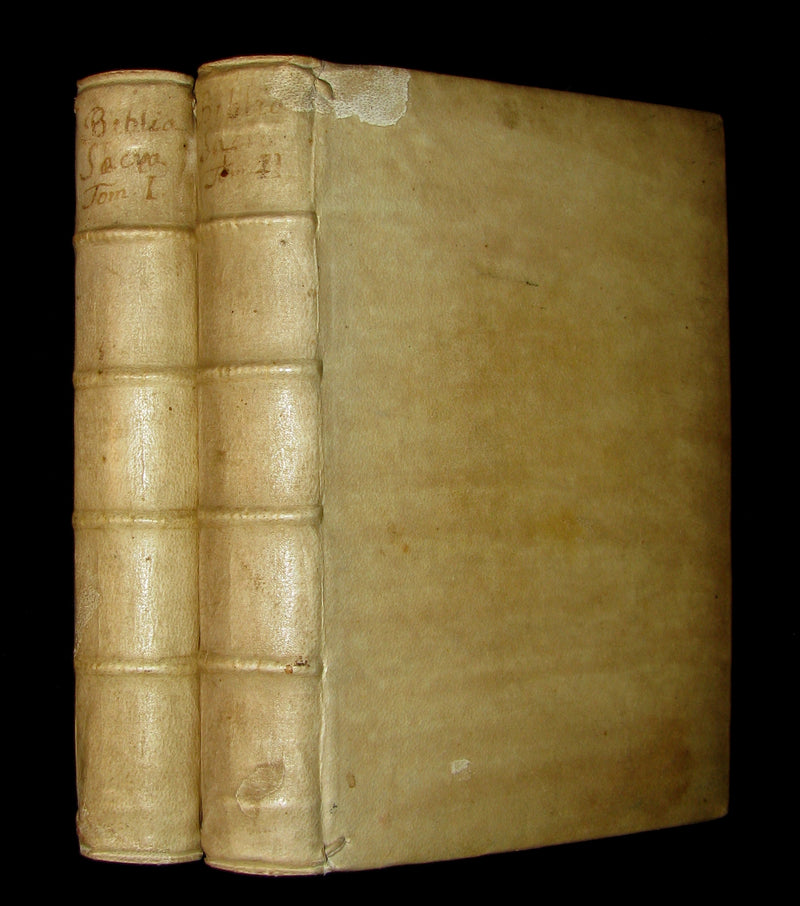 1669 Rare Latin Bible set - Biblia Sacra Vulgate Holy BIBLE Vulgatae Editionis