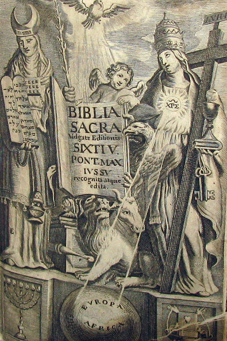 1669 Rare Latin Bible set - Biblia Sacra Vulgate Holy BIBLE Vulgatae Editionis