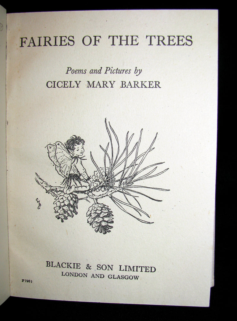 1930's Book - Cicely Mary Barker - FLOWER FAIRIES OF THE TREES