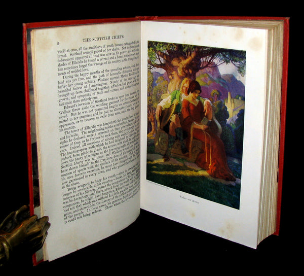 1921 Scarce First UK Edition - The Scottish Chiefs by Jane Porter Illustrated by N. C. Wyeth.