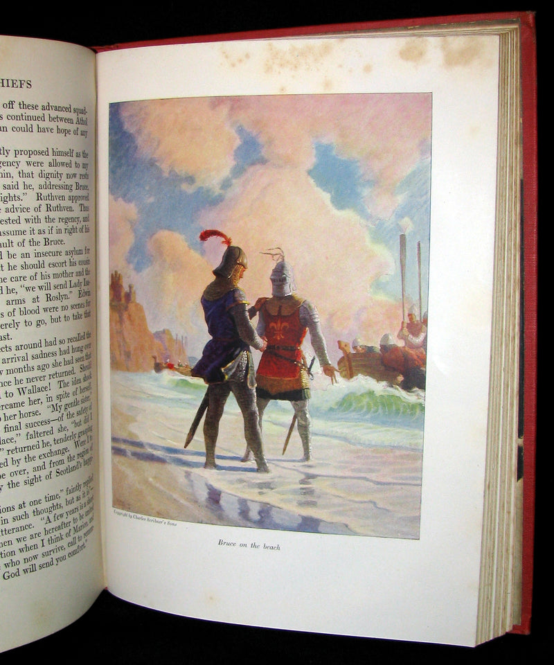 1921 Scarce First UK Edition - The Scottish Chiefs by Jane Porter Illustrated by N. C. Wyeth.