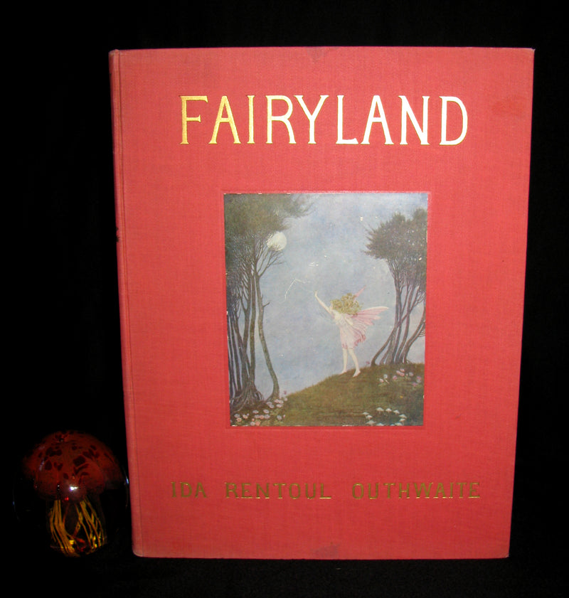 1929 Rare color illustrated Book ~ FAIRYLAND by Ida Renthoul Outhwaite First Edition