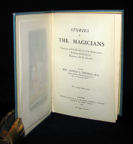 1887 Scarce Book - Stories of The Magicians by Alfred Church. Illustrated.