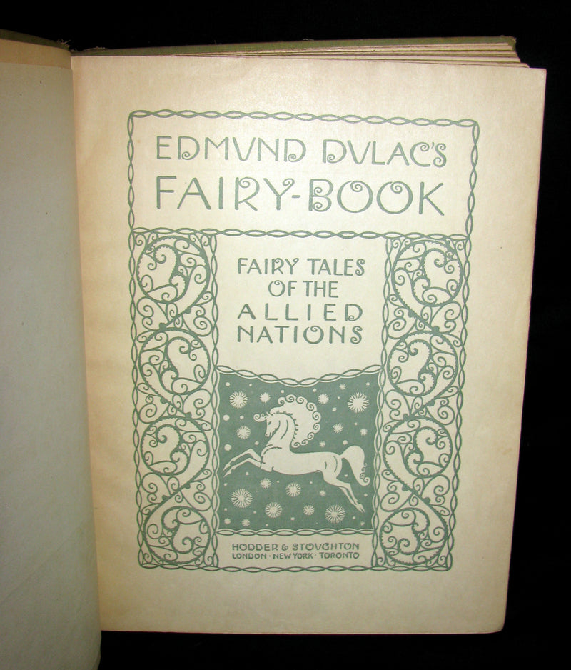 1916 Rare Book - EDMUND DULAC'S FAIRY BOOK  - Fairy Tales of the Allied Nations